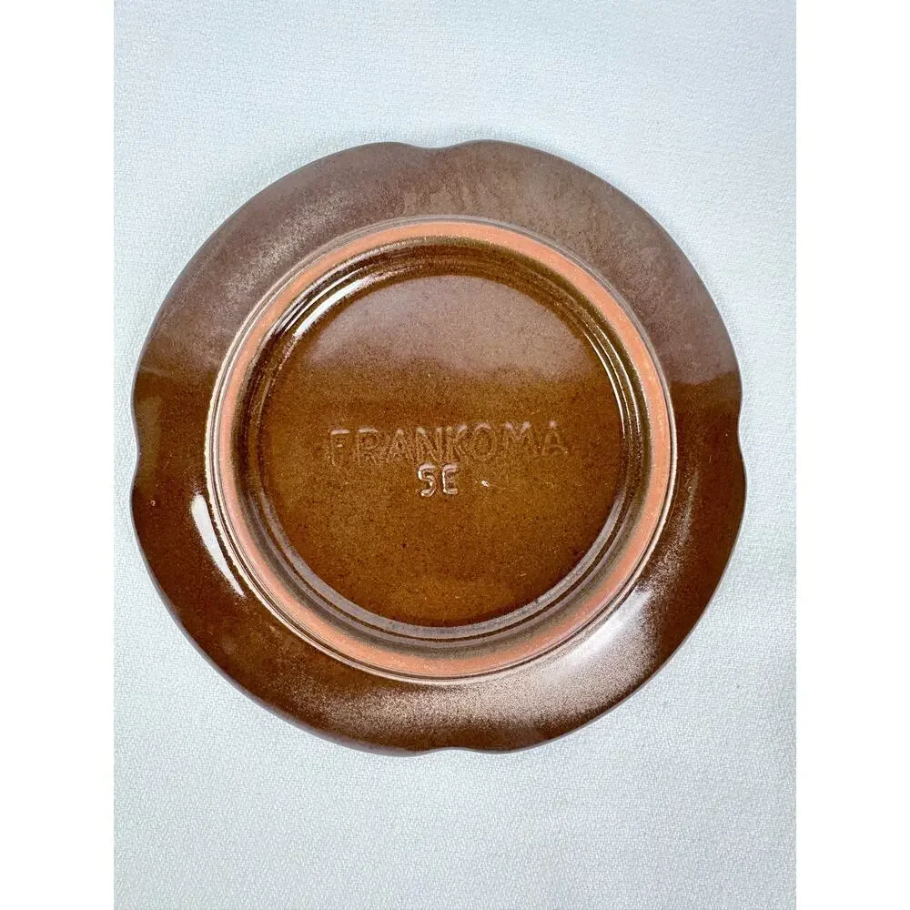 Frankoma 5E Plainsman Brown Satin Salad Desert Plate 5-7/8” VG